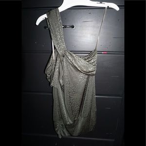 Green snake print shirt